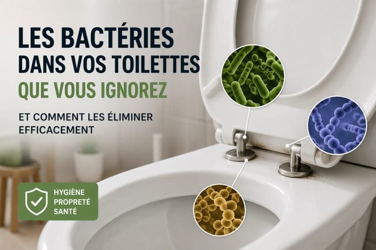 Les bactéries dans vos toilettes que vous ignorez (et pourquoi le nettoyage classique ne suffit pas)