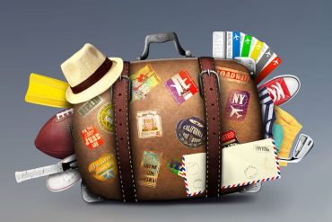 Valise de voyage prête pour un départ